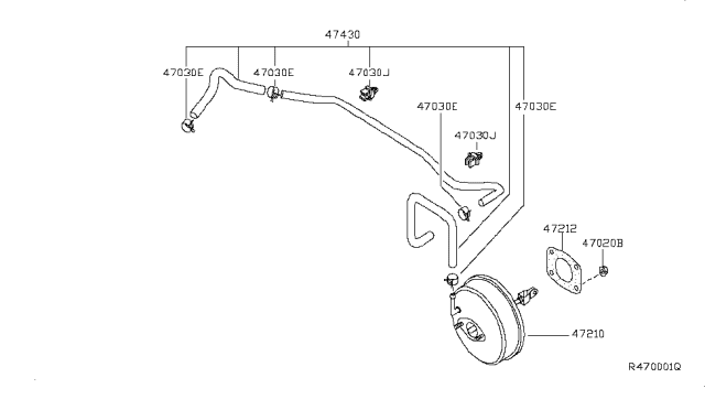 2007 Nissan Maxima Brake Servo & Servo Control Diagram 1