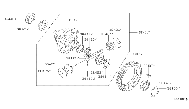 2004 Nissan Maxima Front Final Drive Diagram 2