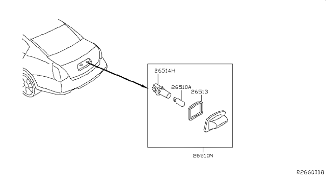 2007 Nissan Maxima Licence Plate Lamp Diagram