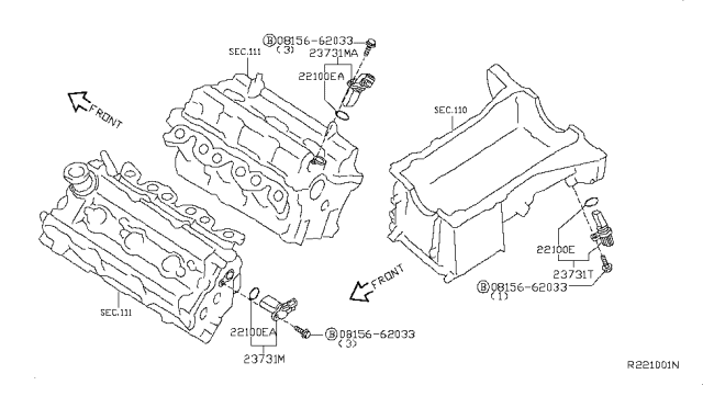 2006 Nissan Maxima Distributor & Ignition Timing Sensor Diagram 2