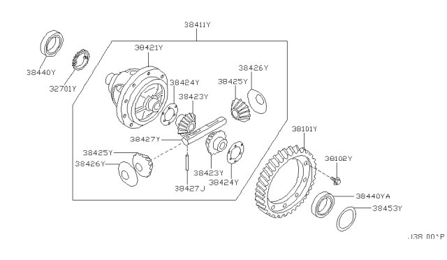 2007 Nissan Maxima Front Final Drive Diagram 2