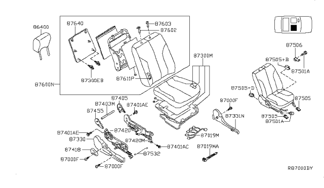 2007 Nissan Maxima Front Seat Diagram 3