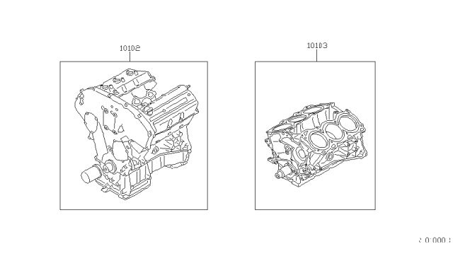 2006 Nissan Maxima Engine Assy-Bare Diagram for 10102-ZV0CV