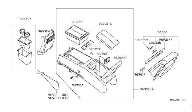 2005 Nissan Maxima Console Box Diagram 2