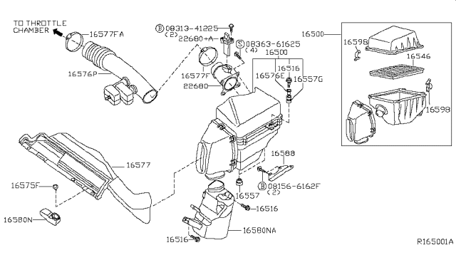 2004 Nissan Maxima Air Cleaner Diagram