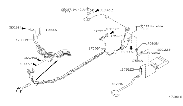 2005 Nissan Maxima Fuel Piping Diagram 1