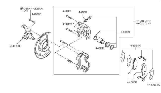 2007 Nissan Maxima Rear Brake Diagram 1