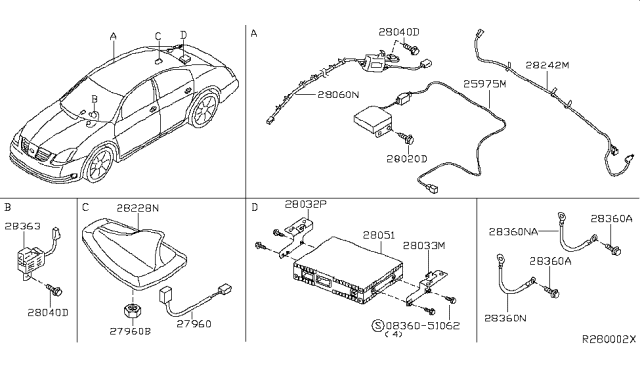 2005 Nissan Maxima Audio & Visual Diagram 2