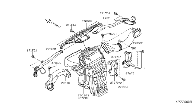 2009 Nissan Versa Clip Diagram for 01553-07141