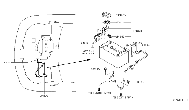 2008 Nissan Versa Bolt Diagram for 01121-00QA5