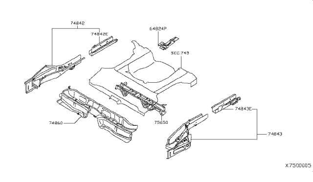 2012 Nissan Versa Member & Fitting Diagram 3