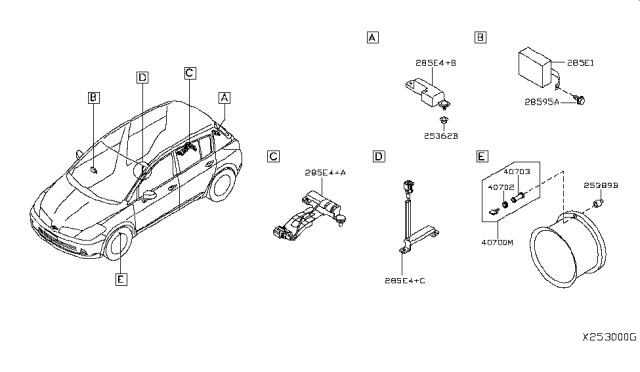 2012 Nissan Versa Electrical Unit Diagram 1