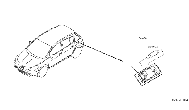 2010 Nissan Versa Lamps (Others) Diagram