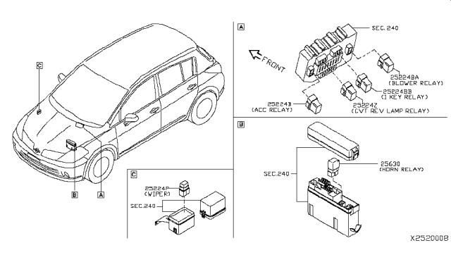 2011 Nissan Versa Relay Diagram