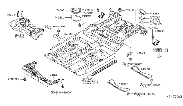 2011 Nissan Versa Floor Fitting Diagram 2