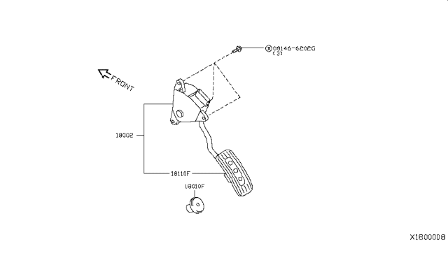 2012 Nissan Versa Accelerator Linkage Diagram