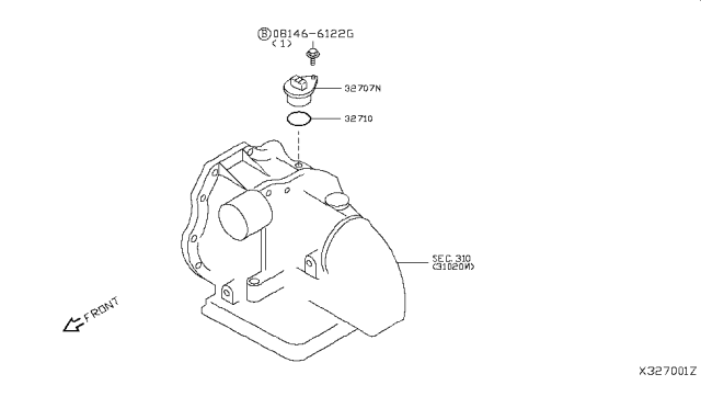 2011 Nissan Versa Speedometer Pinion Diagram 1