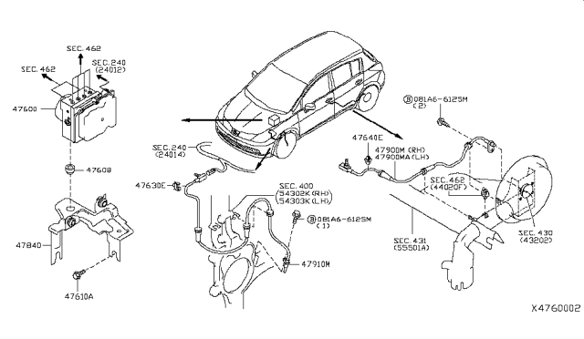 2008 Nissan Versa Anti Skid Control Diagram