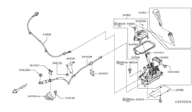 2011 Nissan Versa Auto Transmission Control Device Diagram 3