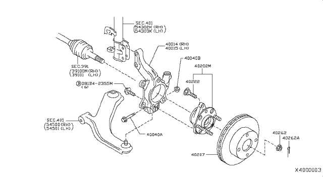 2008 Nissan Versa Front Axle Diagram