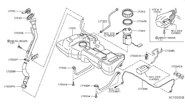 2007 Nissan Versa Fuel Tank Diagram