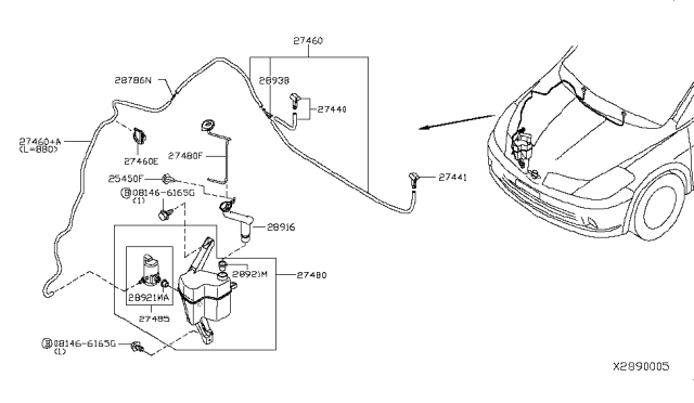 2012 Nissan Versa Windshield Washer Diagram 1