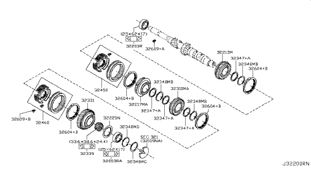 2007 Nissan Versa Hatchback Transmission Gear Diagram 1