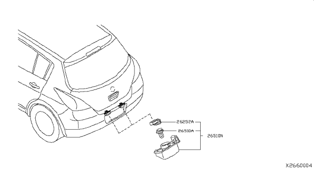 2012 Nissan Versa Licence Plate Lamp Diagram