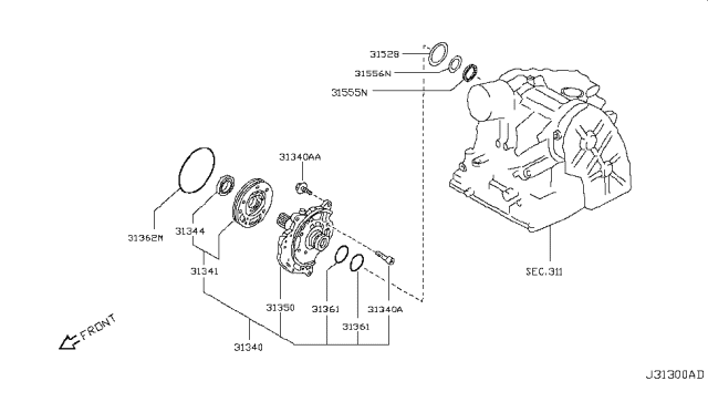 2012 Nissan Versa Engine Oil Pump Diagram