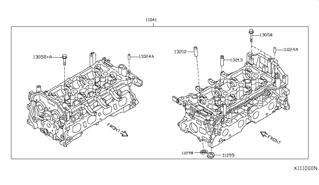 2007 Nissan Versa Cylinder Head & Rocker Cover Diagram 2