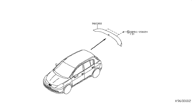 2011 Nissan Versa Air Spoiler Diagram