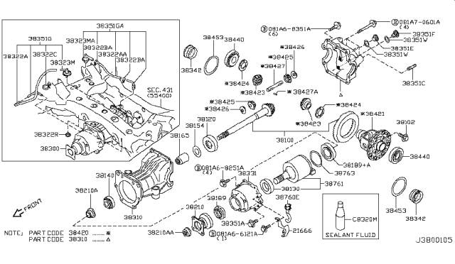 2012 Nissan Murano Hose-Breather Diagram for 38324-1AA1A