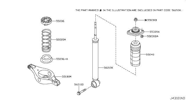 2014 Nissan Murano Rear Suspension Diagram 1