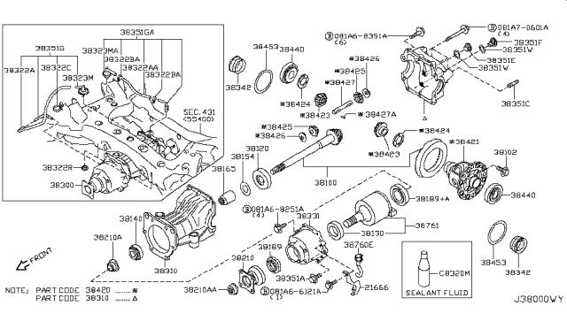 2011 Nissan Murano Rear Final Drive Diagram