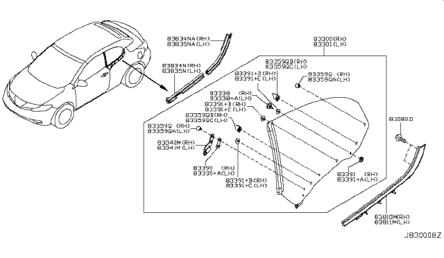 2014 Nissan Murano Shaft-Roller Diagram for 80338-AA100