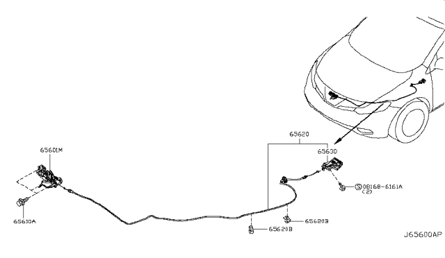 2012 Nissan Murano Hood Lock Control Diagram