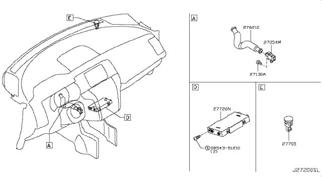 2013 Nissan Murano Control Unit Diagram