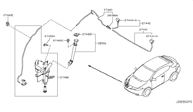 2014 Nissan Murano Windshield Washer Diagram