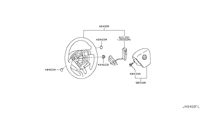 2011 Nissan Murano Steering Wheel Diagram