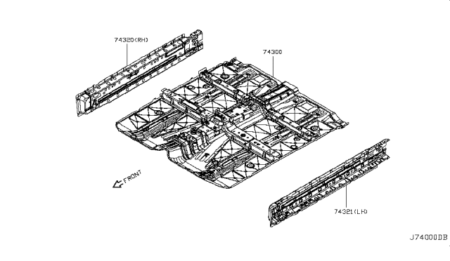 2013 Nissan Murano Floor Panel Diagram