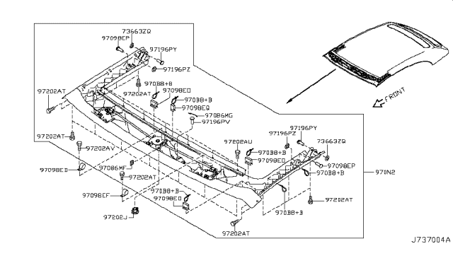 2011 Nissan Murano Open Roof Parts Diagram 1