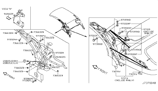 2012 Nissan Murano Open Roof Parts Diagram 2