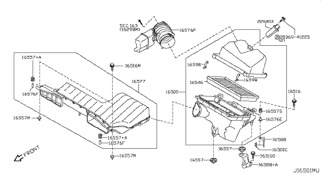 2014 Nissan Murano Air Cleaner Diagram