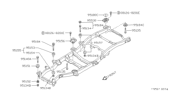 1988 Nissan Pathfinder Body Mounting Diagram