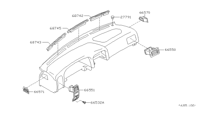 1994 Nissan Pathfinder Ventilator Diagram 1