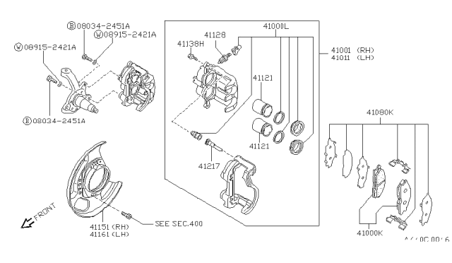 1987 Nissan Pathfinder Front Brake Diagram