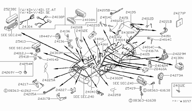 1991 Nissan Pathfinder Wiring (Body) Diagram