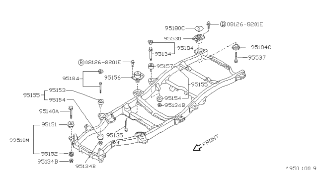 1992 Nissan Pathfinder Body Mounting Diagram 2