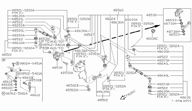 1994 Nissan Pathfinder Steering Linkage Diagram