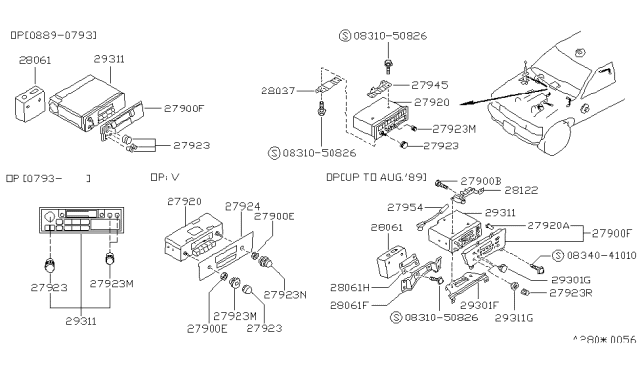 1995 Nissan Pathfinder Audio & Visual Diagram 6